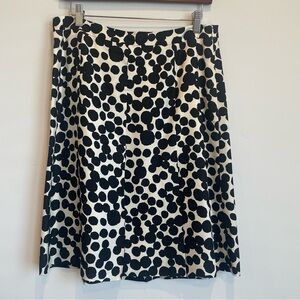 Black and White Polka Dot Women's Skirt